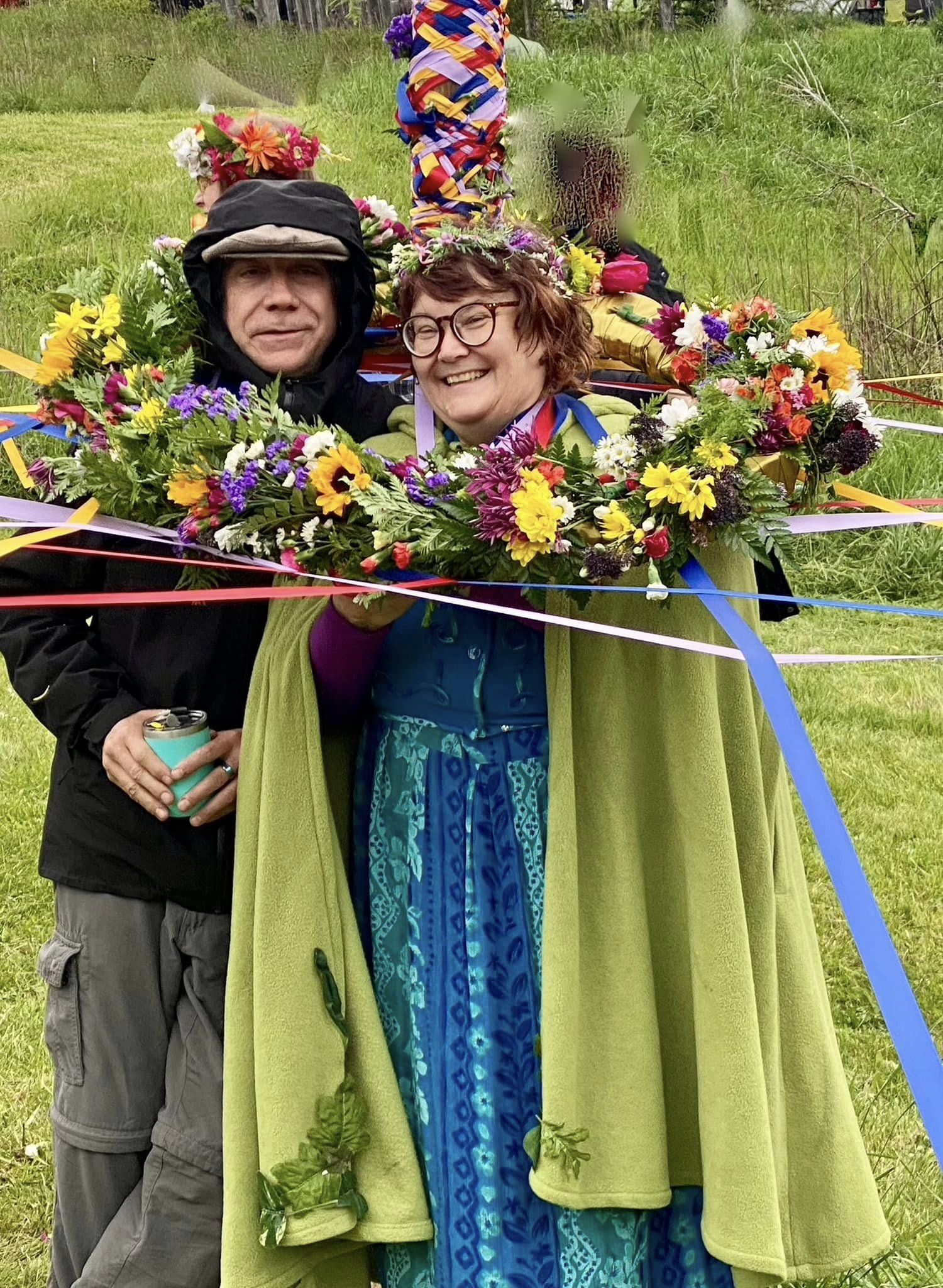 Patricia Robin Woodruff and Woody Woodruff Beltane 2024. Photo credit: Eric Eldritch